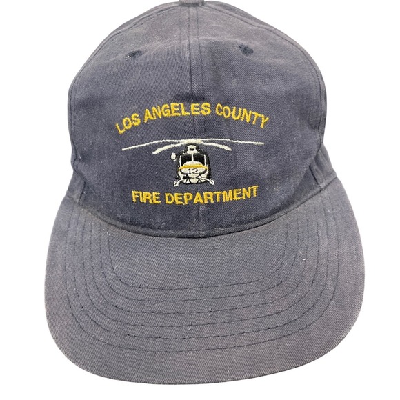 Other - Vintage Los Angeles County Fire Department Air Attack Helicopter Snapback Hat